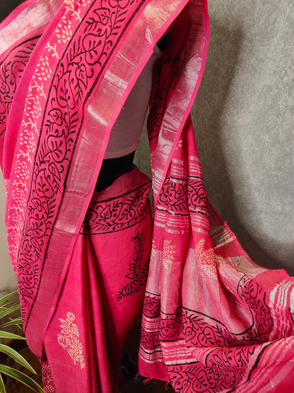 Pink Saree